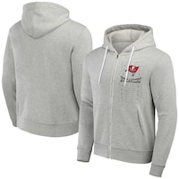 Men's NFL x Darius Rucker Collection by Fanatics Heather Gray Tampa Bay Buccaneers Domestic Full-Zip Hoodie