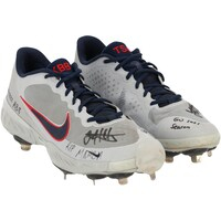 Jack Flaherty St. Louis Cardinals Autographed Game-Used Gray and Navy Nike Cleats from the 2021 MLB Season with "Game-Used" Inscriptions