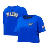 Women's Pro Standard Blue St. Louis Blues Classic Boxy Cropped T-Shirt