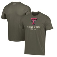 Men's Under Armour  Olive Texas Tech Red Raiders Freedom Performance T-Shirt