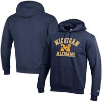 Men's Champion  Navy Michigan Wolverines Alumni Logo Pullover Hoodie