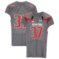 Texas Tech Red Raiders Team-Issued #37 Gray Jersey from the 2014 NCAA Football Season