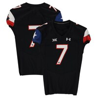 Texas Tech Red Raiders Team-Issued #7 Black State Flag Jersey from the 2014 NCAA Football Season