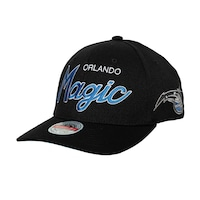 Men's Mitchell & Ness Black Orlando Magic MVP Team Script 2.0 Stretch Snapback Hat