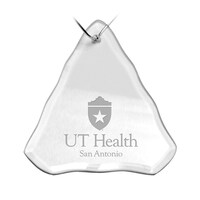 Texas Health San Antonio 3.25'' x 3.75'' Glass Tree Ornament