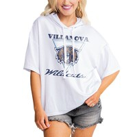 Women's Gameday Couture White Villanova Wildcats Play On French Terry Tri-Blend Hoodie T-Shirt