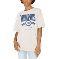 Women's Gameday Couture White Memphis Tigers Get Goin' Oversized T-Shirt