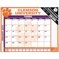 Clemson Tigers 22" x 17" 2024 Desk Calendar