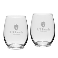 Texas Health San Antonio Two-Piece 15oz. Stemless Wine Glass Set