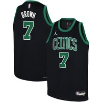 Youth Jordan Brand Jaylen Brown Black Boston Celtics Swingman Jersey - Statement