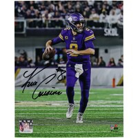 Kirk Cousins Minnesota Vikings Autographed 8" x 10" Scramble in Purple Photograph