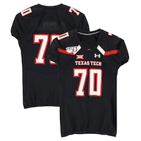 Texas Tech Red Raiders Team-Issued #70 Black Jersey with 150 Patch from the 2017 NCAA Football Season