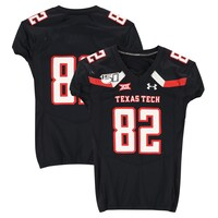 Texas Tech Red Raiders Team-Issued #82 Black Jersey with 150 Patch from the 2017 NCAA Football Season