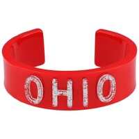 Brianna Cannon Ohio State Buckeyes Wordmark Cuff Bracelet