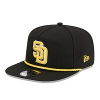 Men's New Era Black San Diego Padres Branch Golfer Snapback Hat