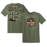 Men's Richard Childress Racing Team Collection  Olive Austin Dillon 2023 #3 Bass Pro Shops Military T-Shirt