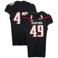 Texas Tech Red Raiders Team-Issued #49 Black Jersey from the 2016 NCAA Football Season