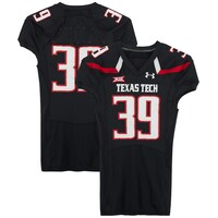 Texas Tech Red Raiders Team-Issued #39 Black Jersey from the 2016 NCAA Football Season