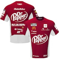 Men's 23XI Racing Burgundy Bubba Wallace Dr. Pepper Sublimated Uniform T-Shirt