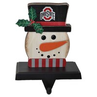 The Memory Company Ohio State Buckeyes Snowman Stocking Holders