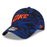 Men's New Era  Navy Oklahoma City Thunder 2023/24 City Edition 9TWENTY Adjustable Hat