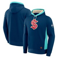 Men's Fanatics Branded Deep Sea Blue/Light Blue Seattle Kraken 2024 NHL Winter Classic Authentic Pro Pullover Hoodie