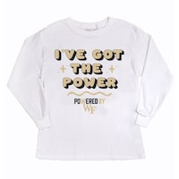 Girls Youth Gameday Couture White Wake Forest Demon Deacons PoweredBy Got the Power Long Sleeve T-Shirt