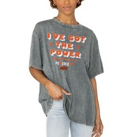 Women's Gameday Couture Gray Oklahoma State Cowboys PoweredBy Got the Power Oversized T-Shirt