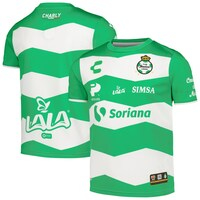 Youth Charly  White Santos Laguna 2023/24 Home Authentic Jersey