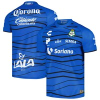 Men's Charly Blue Santos Laguna 2023/24 Home Authentic Goalkeeper Jersey