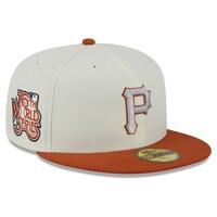 Men's New Era Cream/Orange Pittsburgh Pirates 59FIFTY Fitted Hat
