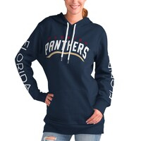 Women's G-III 4Her by Carl Banks Navy Florida Panthers Overtime Pullover Hoodie