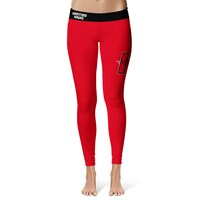 Women's Vive La Fete  Red/Black Hartford Hawks Plus Size Solid Design Yoga Leggings