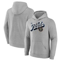 Men's Fanatics Branded  Heather Gray Denver Nuggets 2023 Western Conference Champions Locker Room Authentic Pullover Hoodie
