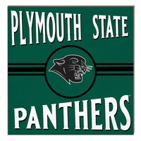 Plymouth State Panthers 10" x 10" Retro Team Sign