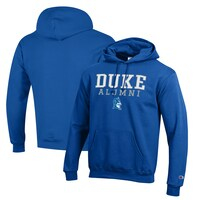 Men's Champion  Royal Duke Blue Devils Stacked Logo Alumni Pullover Hoodie