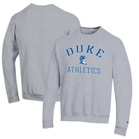 Men's Champion  Gray Duke Blue Devils Arch Logo Athletics Pullover Sweatshirt