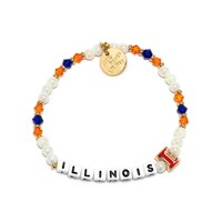 Little Words Project Illinois Fighting Illini Crystal Bracelet