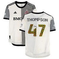 Kosi Thompson Toronto FC Autographed Match-Used adidas #47 Juneteenth Jersey vs. New York Red Bulls on June 18, 2022