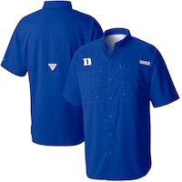 Men's Columbia  Royal Duke Blue Devils Tamiami Omni-Shade Button-Down Shirt