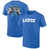 Men's Profile  Blue Detroit Lions Big & Tall Two-Sided T-Shirt