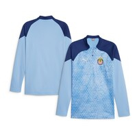 Men's Puma  Light Blue Chivas 2023/24 Quarter-Zip Fleece Top