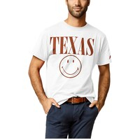 Men's League Collegiate Wear White Texas Longhorns Smiley All American T-Shirt