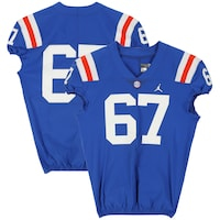 Florida Gators Team-Issued #67 Blue Throwback Jersey from the 2020-21 NCAA Football Seasons