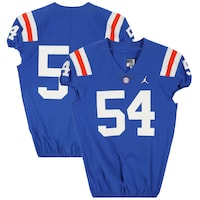 Florida Gators Team-Issued #54 Royal Throwback Jersey from the 2020-21 NCAA Football Seasons