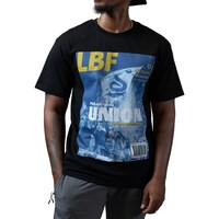 Men's  Black Live Breathe Futbol x Philadelphia Union Magazine T-Shirt