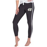 Women's Concepts Sport  Charcoal/White Alex Bowman Centerline Knit Leggings