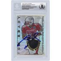 Tom Brady New England Patriots Autographed 2002 Topps Chrome Pro Bowl Relic #GB-TB #10/200 Beckett Fanatics Witnessed Authenticated 10 Card