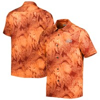 Men's Tommy Bahama Orange Oklahoma State Cowboys Coast Luminescent Fronds Camp Button-Up Shirt