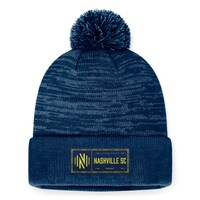 Men's Fanatics Branded Navy Nashville SC Low Key Cuffed Knit Hat with Pom